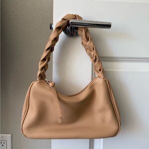 Donated:Elegant Tan Braided Handle Women's Bag - donating 5/7